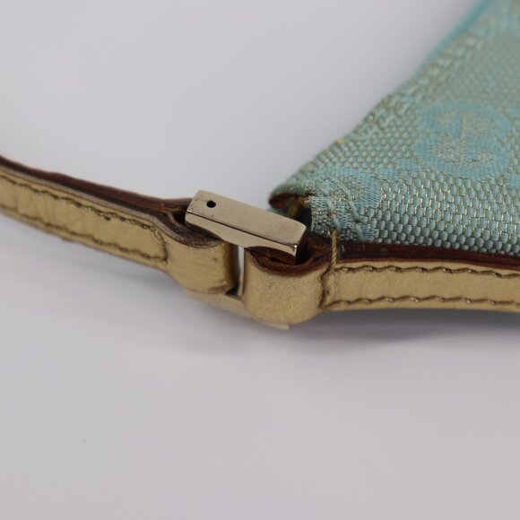 Sold💜Gucci Monogram Pochette Blue Handbag - Picture 10 of 16